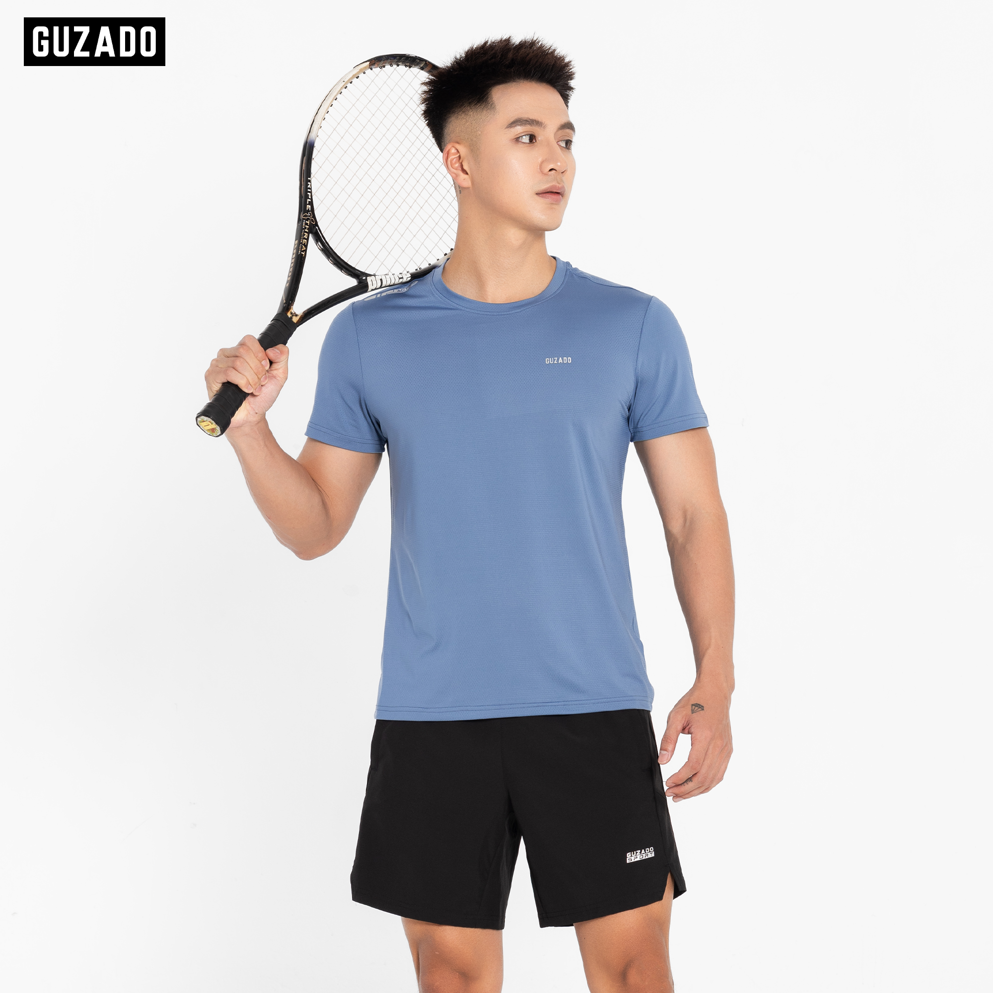 Áo Thun Thể thao Nam Guzado, Chất Vải Coolmax Co Giãn GTS04_thumbnail_3