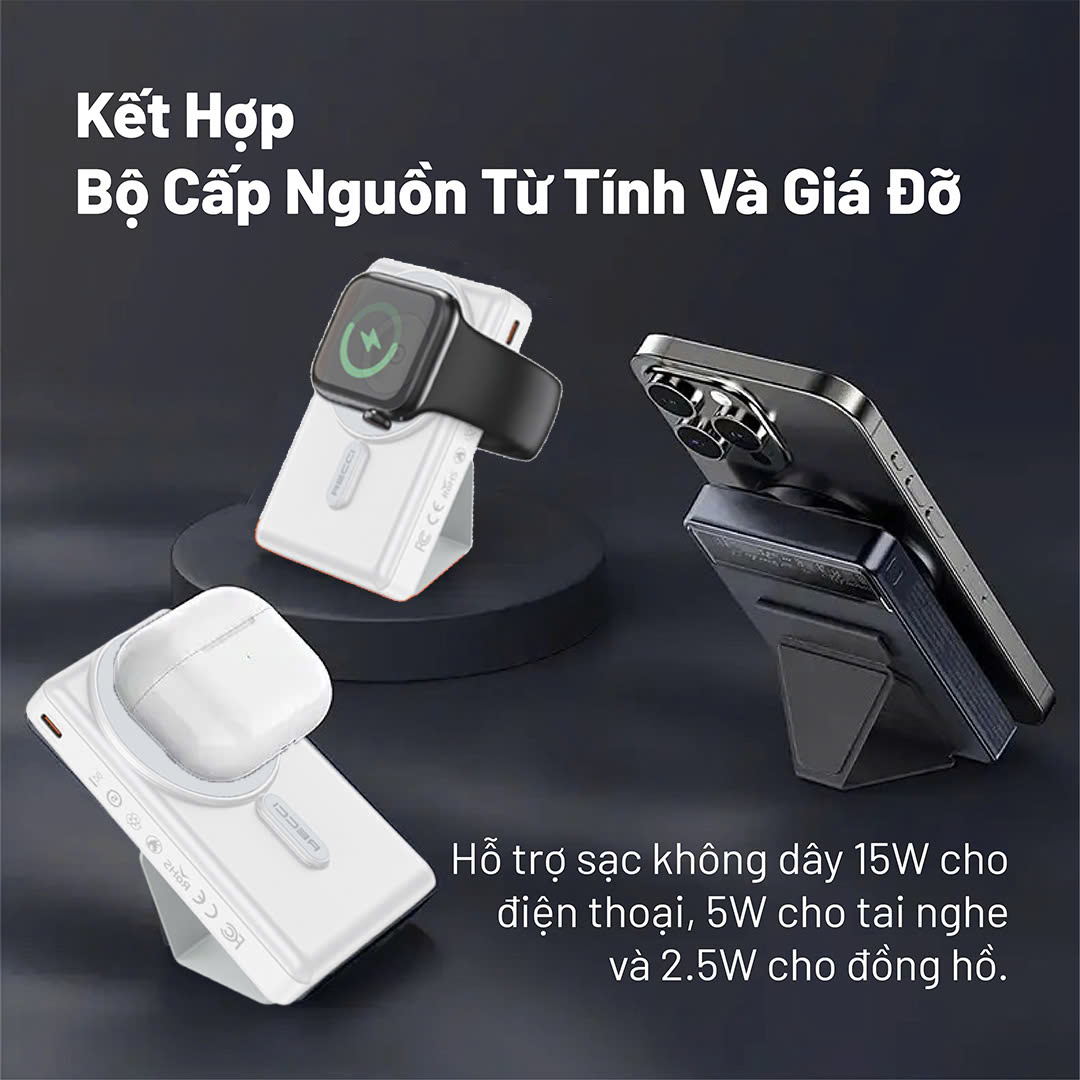 Sạc dự phòng Recci Trắng - RPB-W19-WHITE_thumbnail_5