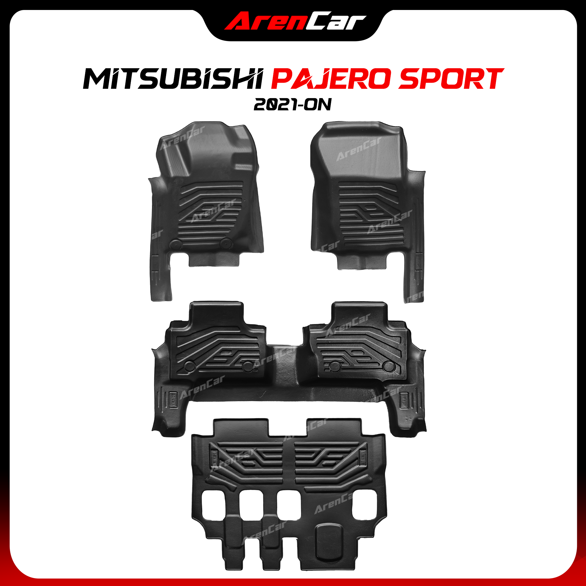 Thảm Lót Sàn Ô Tô Nhựa Đúc TPE Mitsubishi Pajero Sport