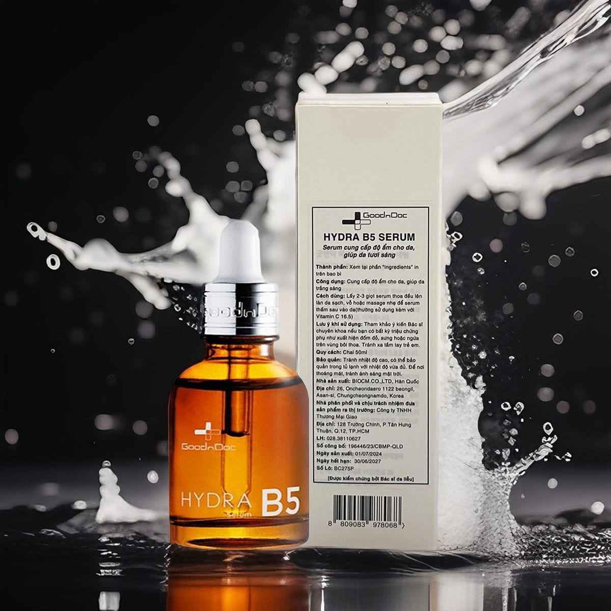 Serum dưỡng mờ thâm GoodnDoc Hydra B5 Serum 50ml dưỡng ẩm phục hồi