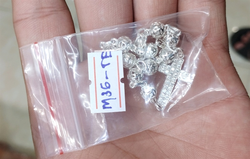 Lắc tràng hạt bạc M36 trẻ em