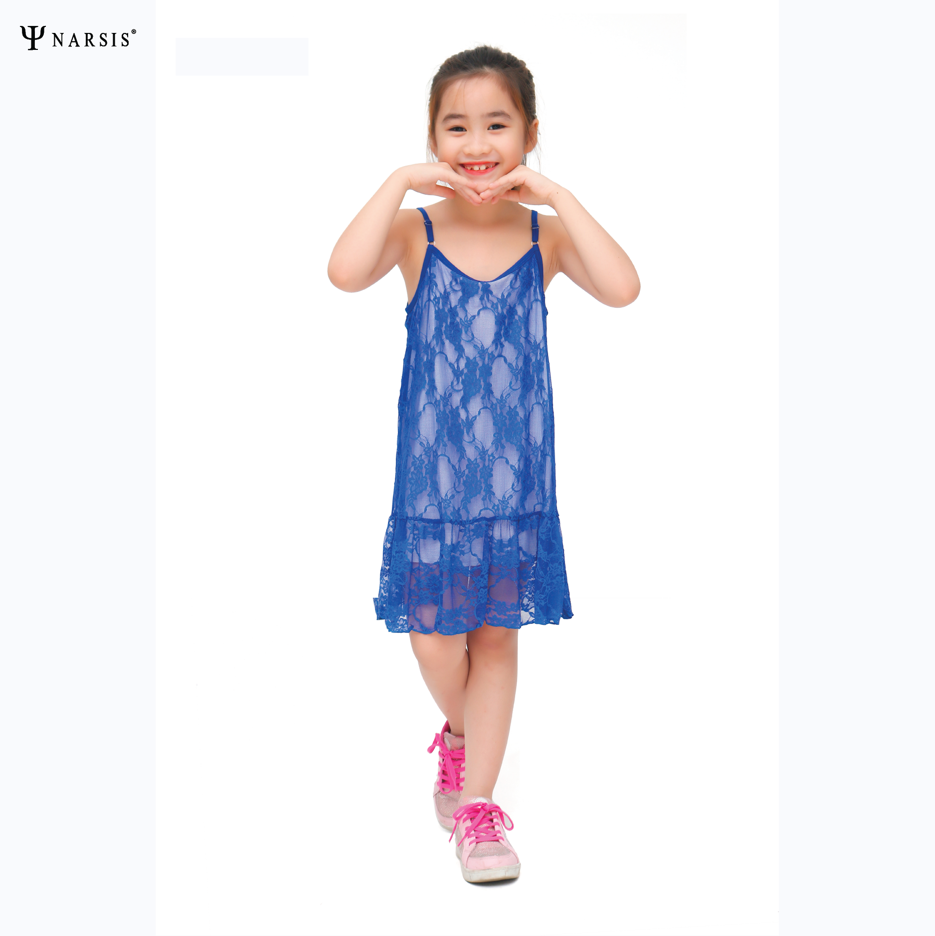 VÁY BÉ GÁI KB0010 NARSIS VẢI REN THOÁNG MÁT, SANG TRỌNG, PHONG CÁCH THANH LỊCH, TINH TẾ_thumbnail_2