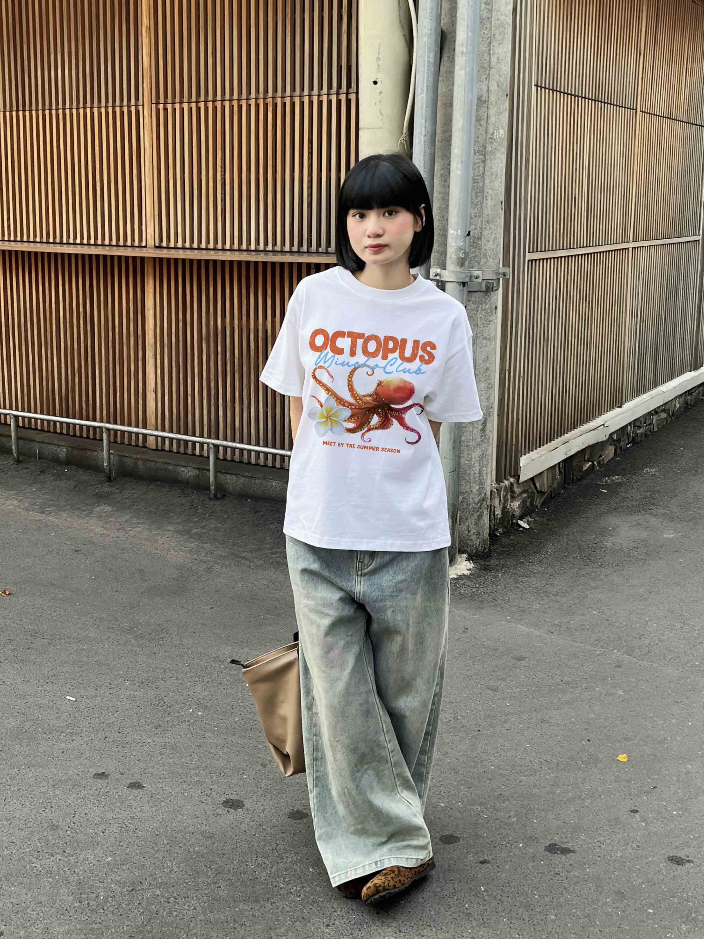 Áo thun boxy hè biển 2234 Miucho cổ tròn chất vải cotton 2c 250gsm đứng form dày dặn in mix_thumbnail_6