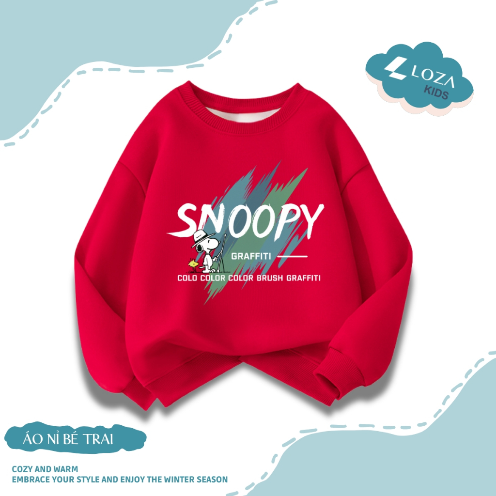 Áo sweater bé trai in hình BST Snoopy nhiều mẫu - Loza Kids IN010_thumbnail_8