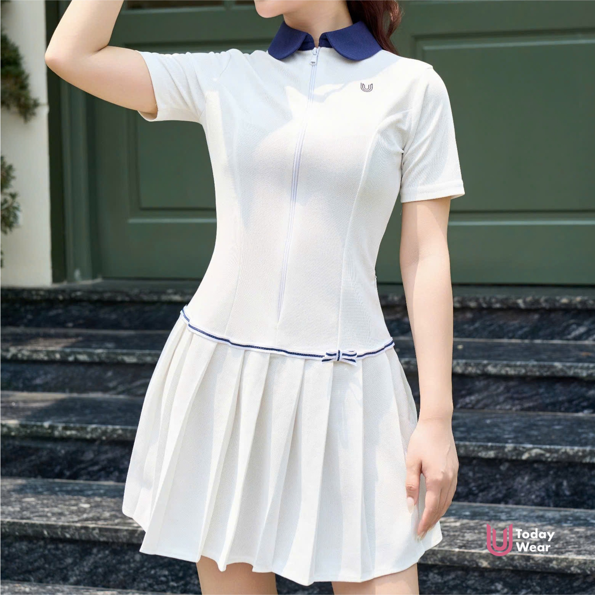 Váy liền khóa kéo xếp ly Callie Dress_thumbnail_2