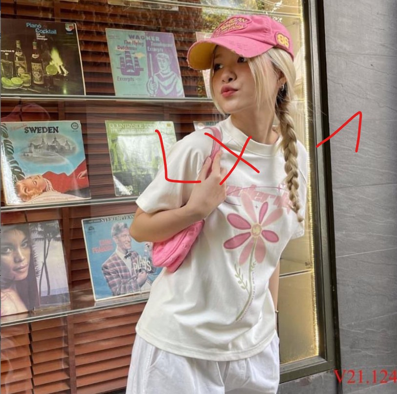 Áo ngắn nữ size L