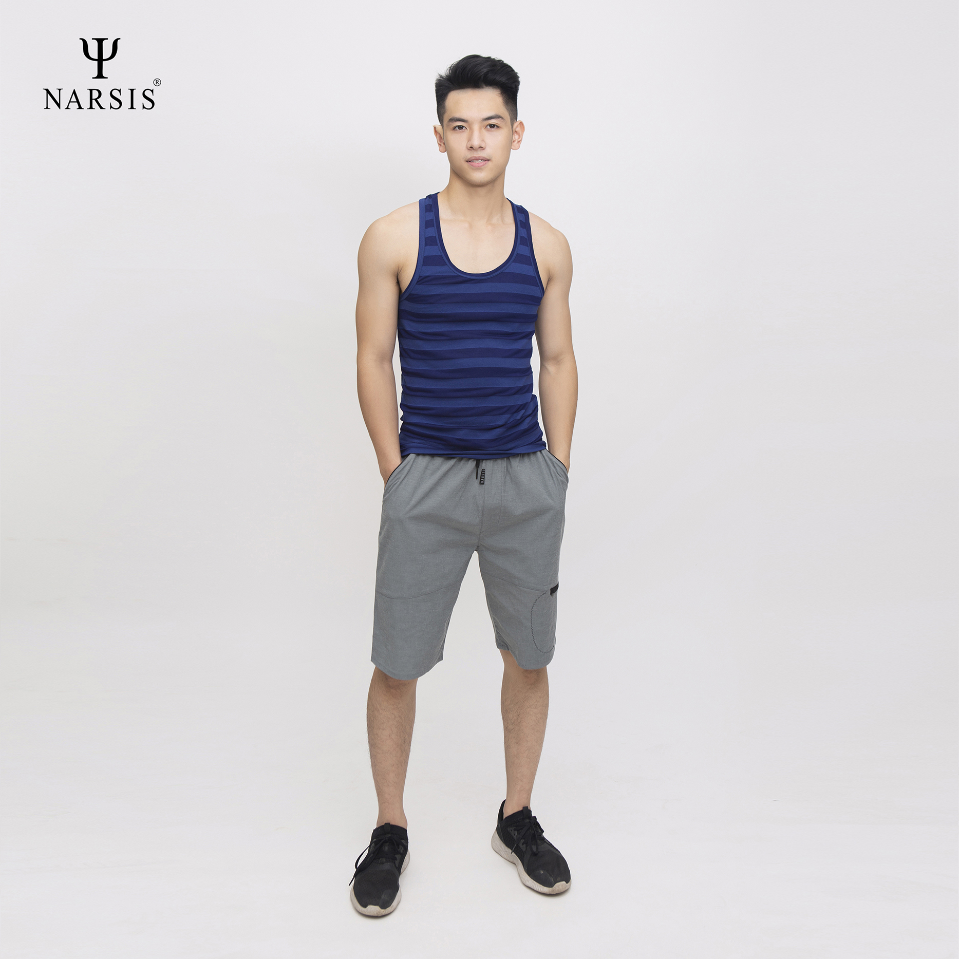 ÁO MAY Ô NAM D4071 NARSIS VẢI COTTON MỀM MẠI, CO GIÃN TỐT, VẢI THOẢI MÁI VẬN ĐỘNG, HÚT ẨM TỐT_thumbnail_2