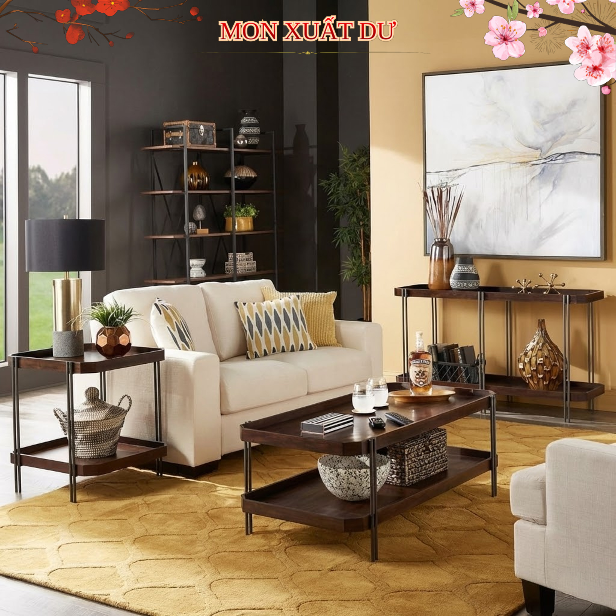 Bàn Sofa Inspire Q màu nâu Cherry_thumbnail_2