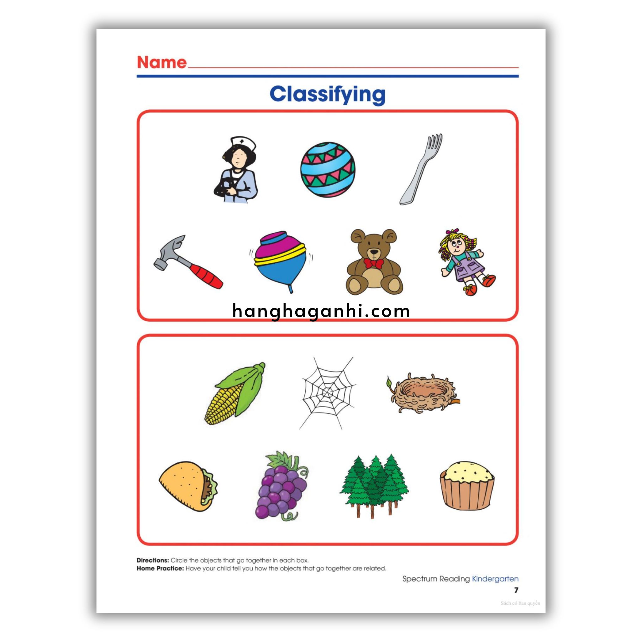 Sách Spectrum Reading Workbook Grade K_thumbnail_14