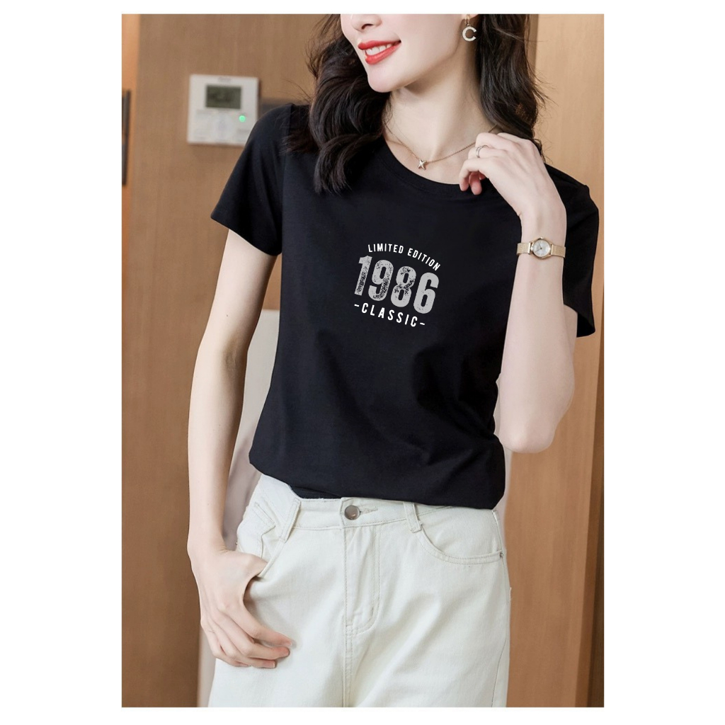 [Form Vừa] Áo phông nữ dáng vừa classic style 1986 - LOZA VT7060_thumbnail_4