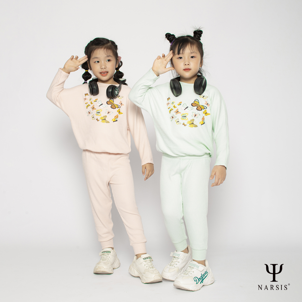 BỘ THU ĐÔNG BÉ GÁI NARSIS DÀI TAY PHỐI MÀU CỰC ĐẸP CHẤT COTTON LEN ẤM ÁP KM2034 NARSIS VẢI LEN CO...