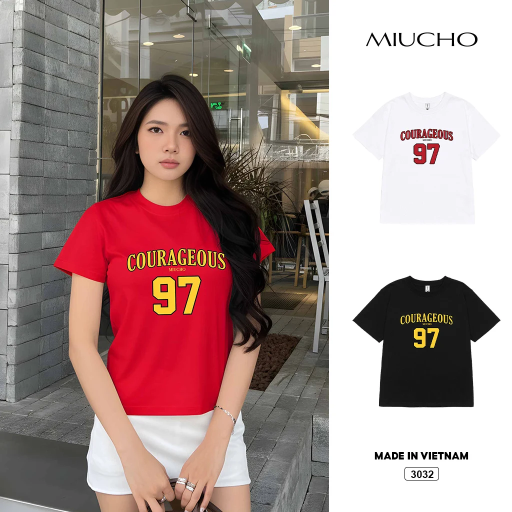 Áo baby tee basic form vừa Miucho 3032