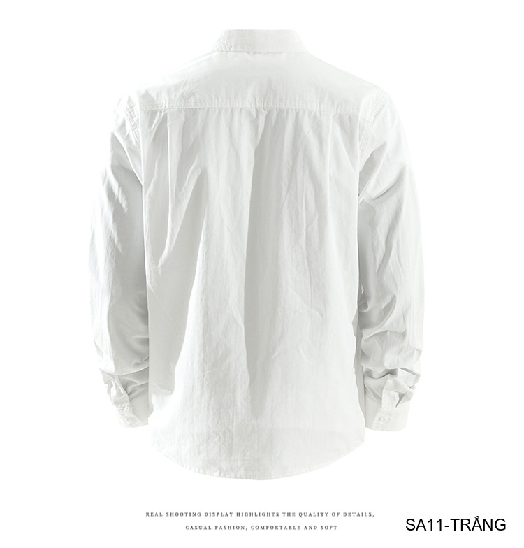 SA11 - Áo sơ mi nam dài tay họa tiết chữ phong cách Nhật Bản, chất cotton mềm mại, dáng rộng thoải mái_thumbnail_10