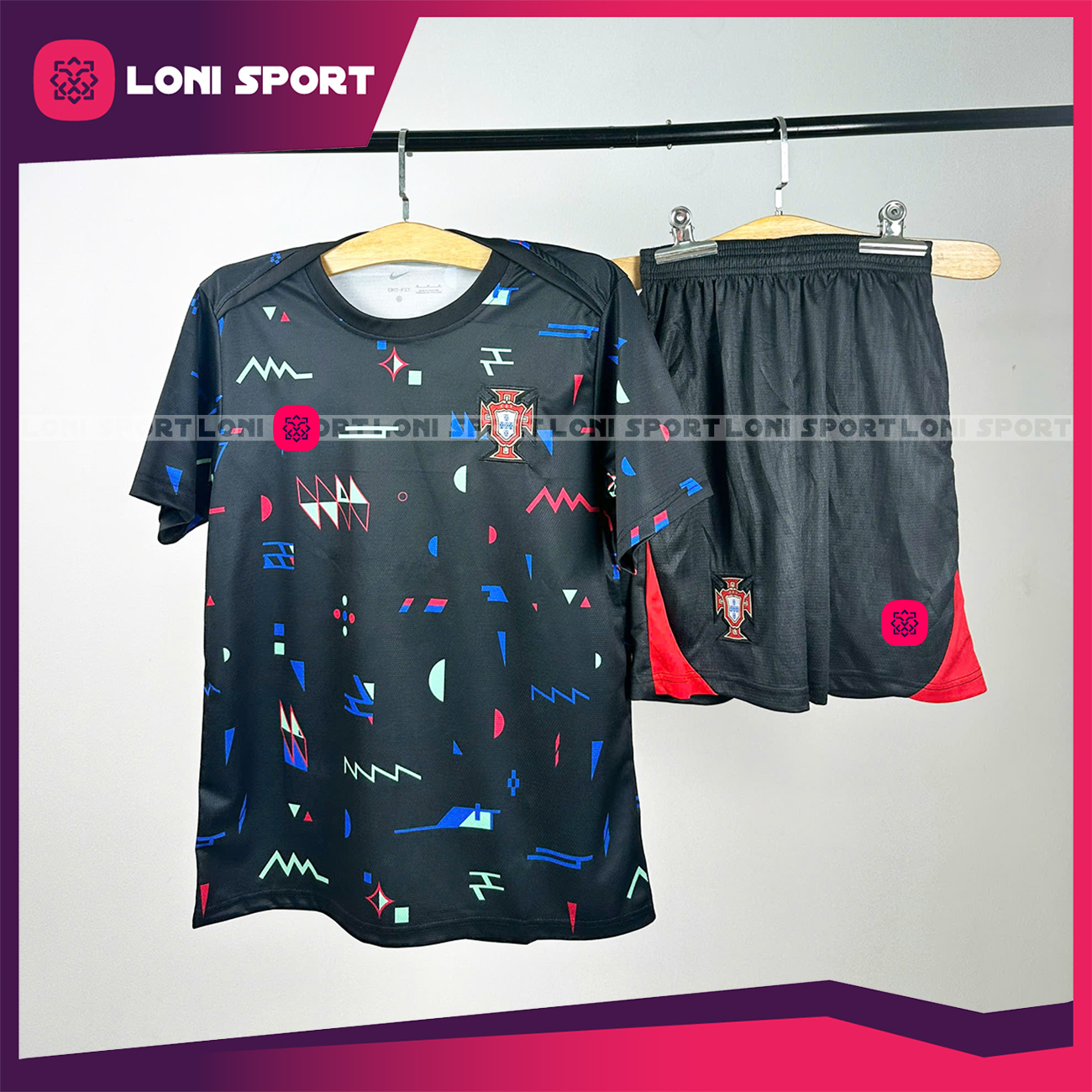 Bộ training BĐN đen 24/25 có túi - F2