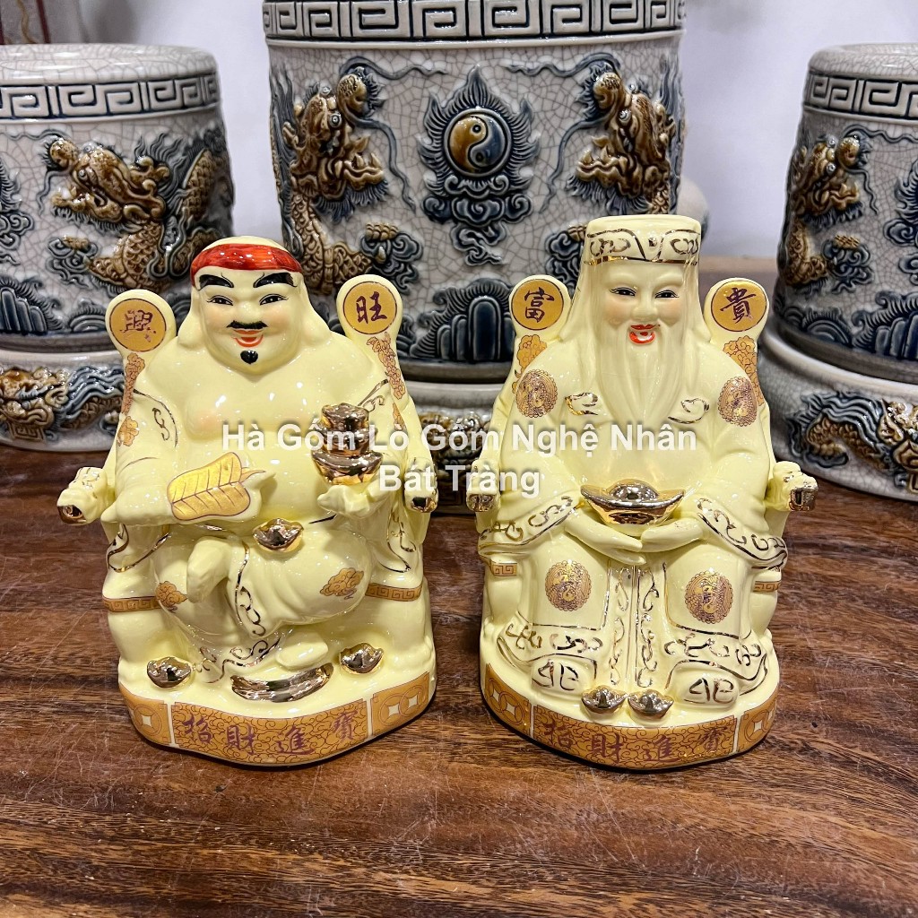 Tượng Thần Tài Thổ Địa Vẽ Gấm Vàng Thần Tiền Ông Phát Gốm Sứ Cao Cấp - Đồ Thờ Cúng Thần Tài_thumbnail_1