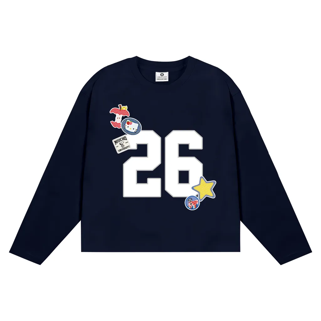 Áo thun boxy Tết Bính Ngọ 2026 basic dễ phối Miucho vải thoáng mát tay dài cổ tròn 2998_thumbnail_9