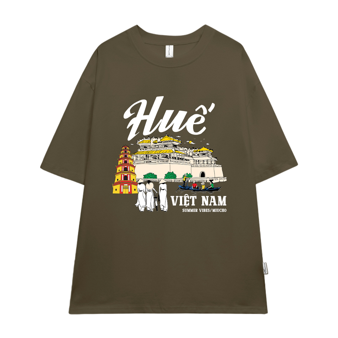 Áo thun du lịch Huế ATD1265 Miucho vải cotton thoáng mát in mix_thumbnail_19