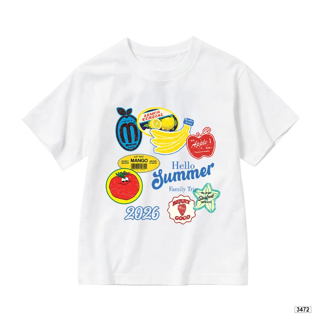 Áo thun form rộng bé và gia đình Hello Summer Kado 3471_thumbnail_0