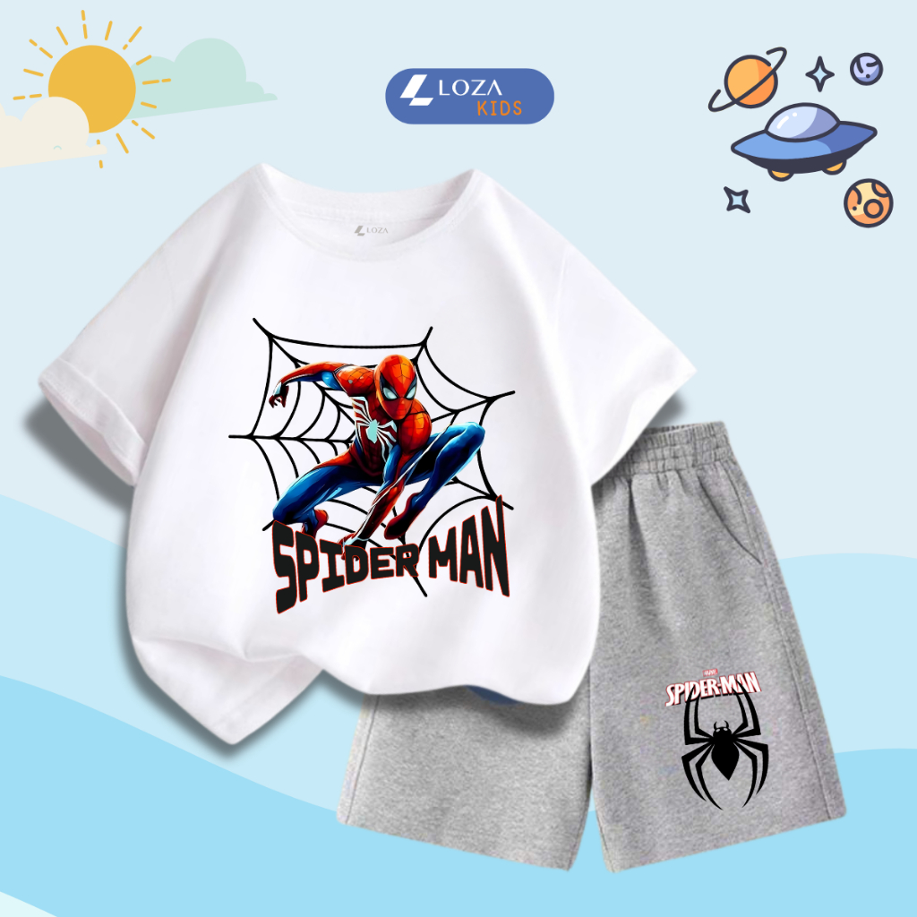 Bộ đồ bé trai in hình 'Mavel - Spiderman' - Loza Kids SB335_thumbnail_12