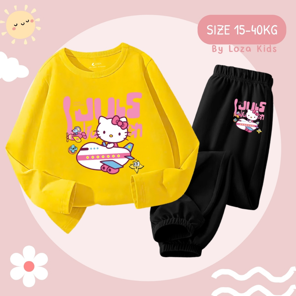 Bộ Thu - Đông bé gái in hình Hello Kitty - Loza Kids BW441_thumbnail_1