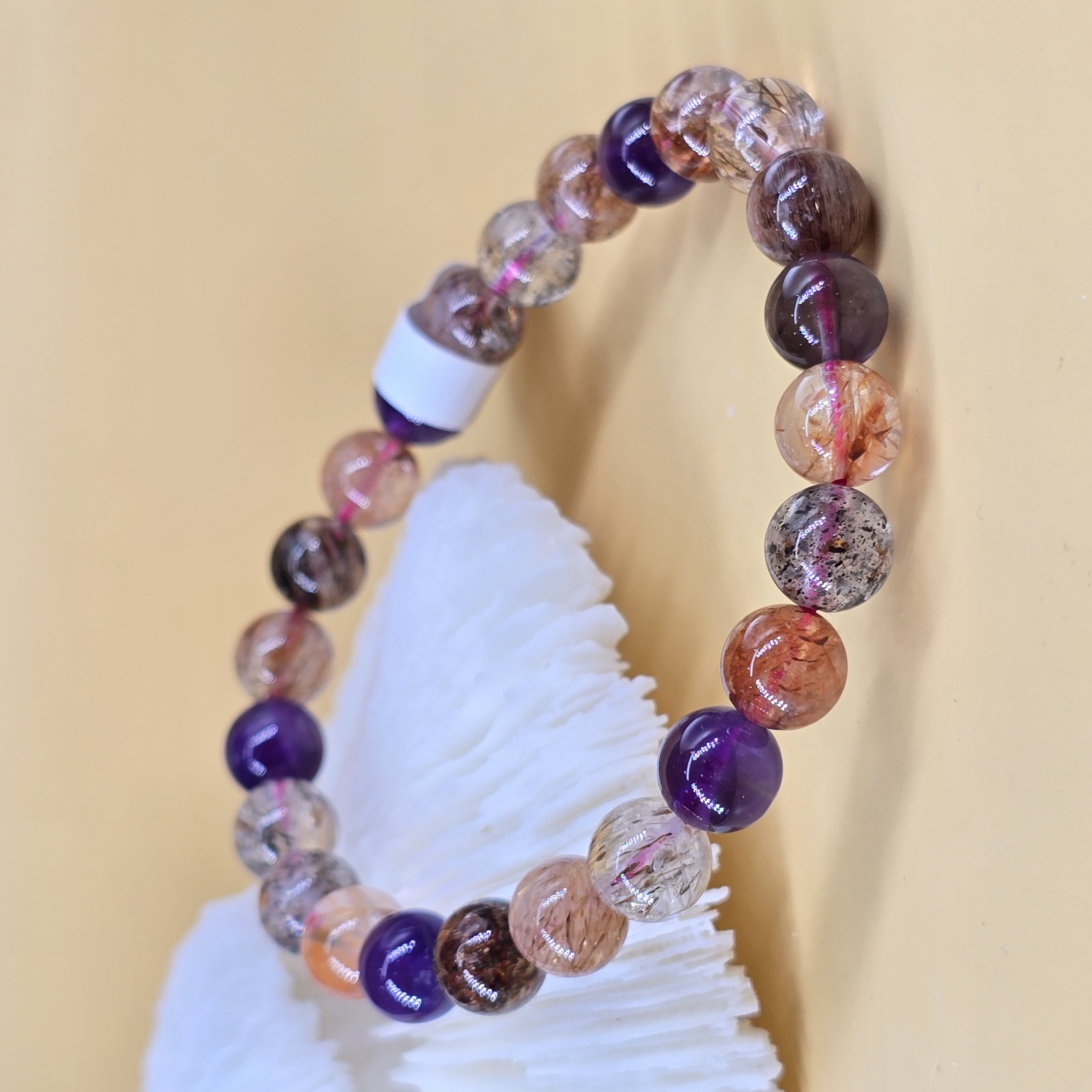 Vòng Thạch Anh Super 7 Tóc Đồng