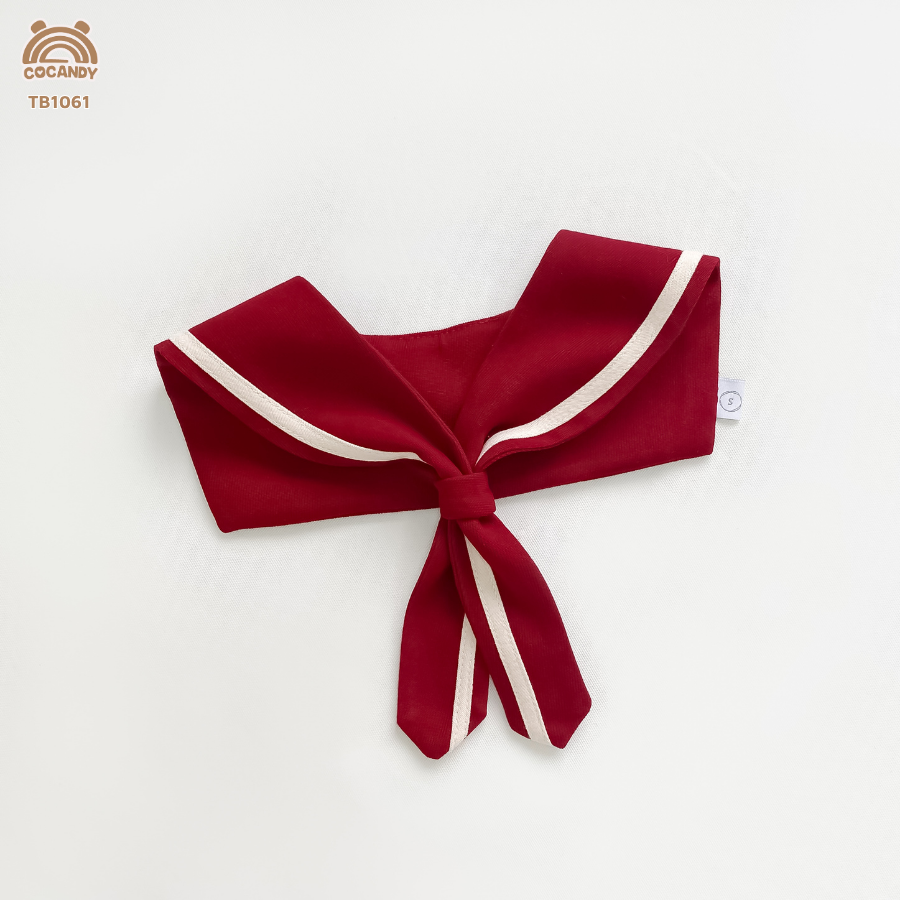 Turban thuỷ thủ ĐỎ phối TRẮNG