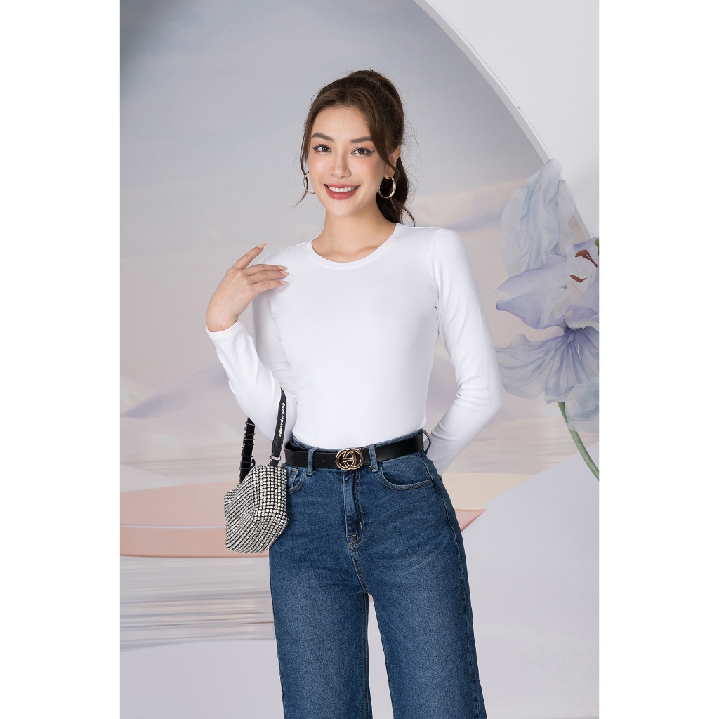 [Form Ôm] Áo thu đông nữ dài tay giữ nhiệt dáng ôm chất liệu borip 4 chiều - Loza G0086