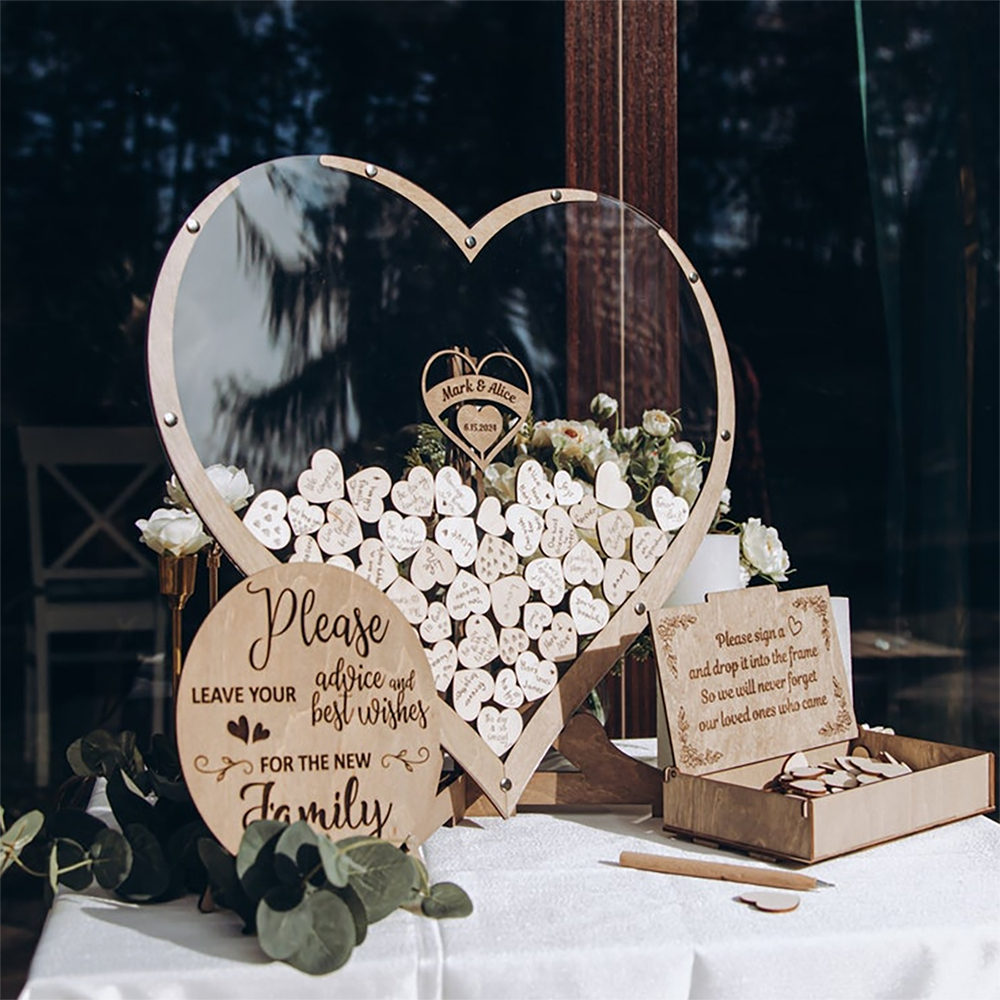 Tranh Thả Gỗ Đám Cưới, Sự Kiện, Công Ty, Sinh Nhật (Đủ phụ kiện) - Size tính theo chiều ngang_thumbnail_27