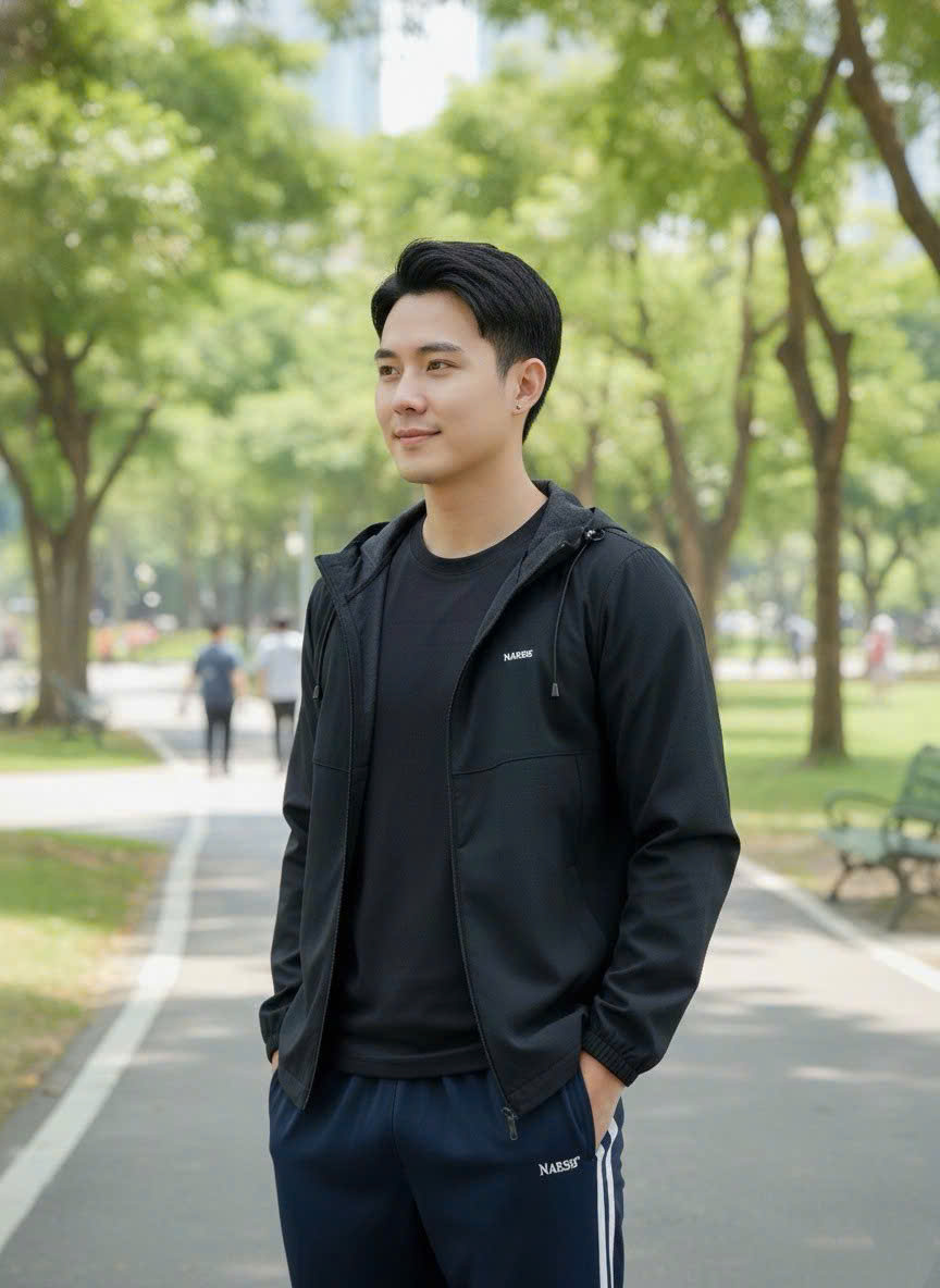 Áo Khoác Gió Nam Narsis 1 Lớp, Chống Nắng, Chống Gió, Phong Cách Trẻ Trung - D25013