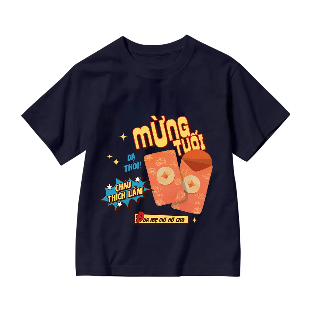 Áo thun kid Kado vải cotton dày dặn thoáng mát nhiều màu Mừng tuổi cho bé in mix 2857_thumbnail_16