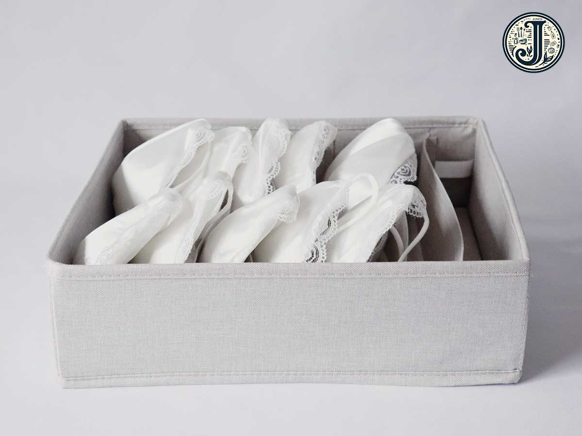 Khay đựng áo lót chia ngăn gấp gọn 7 ngăn Be J19B_thumbnail_1