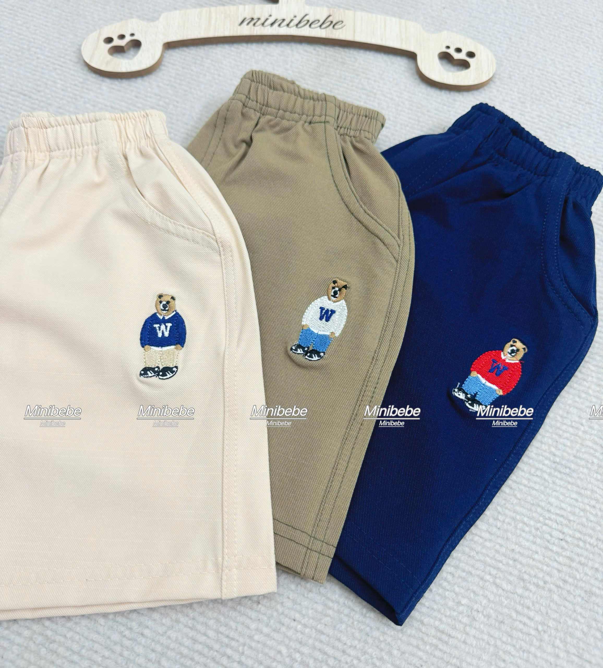 A38 SET 3 QUẦN THÊU GẤU W MÃ 2- A107.60