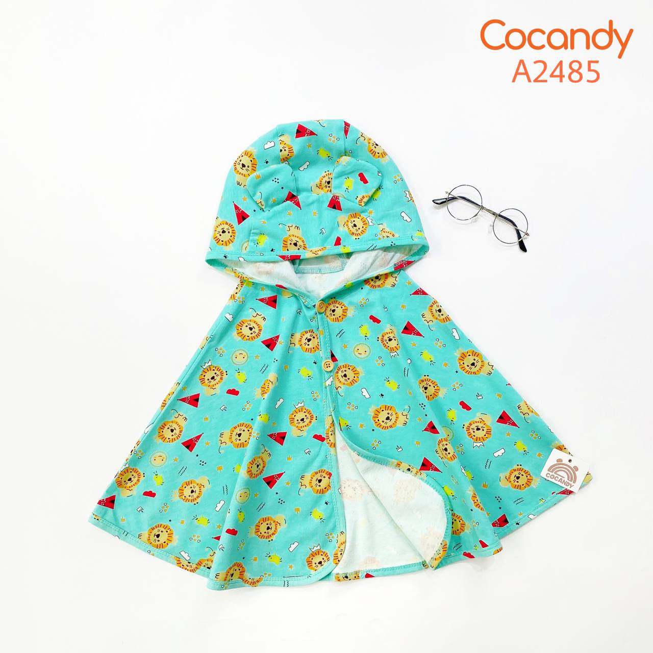 Áo choàng Homemi  sư tử XANH NGỌC_thumbnail_0