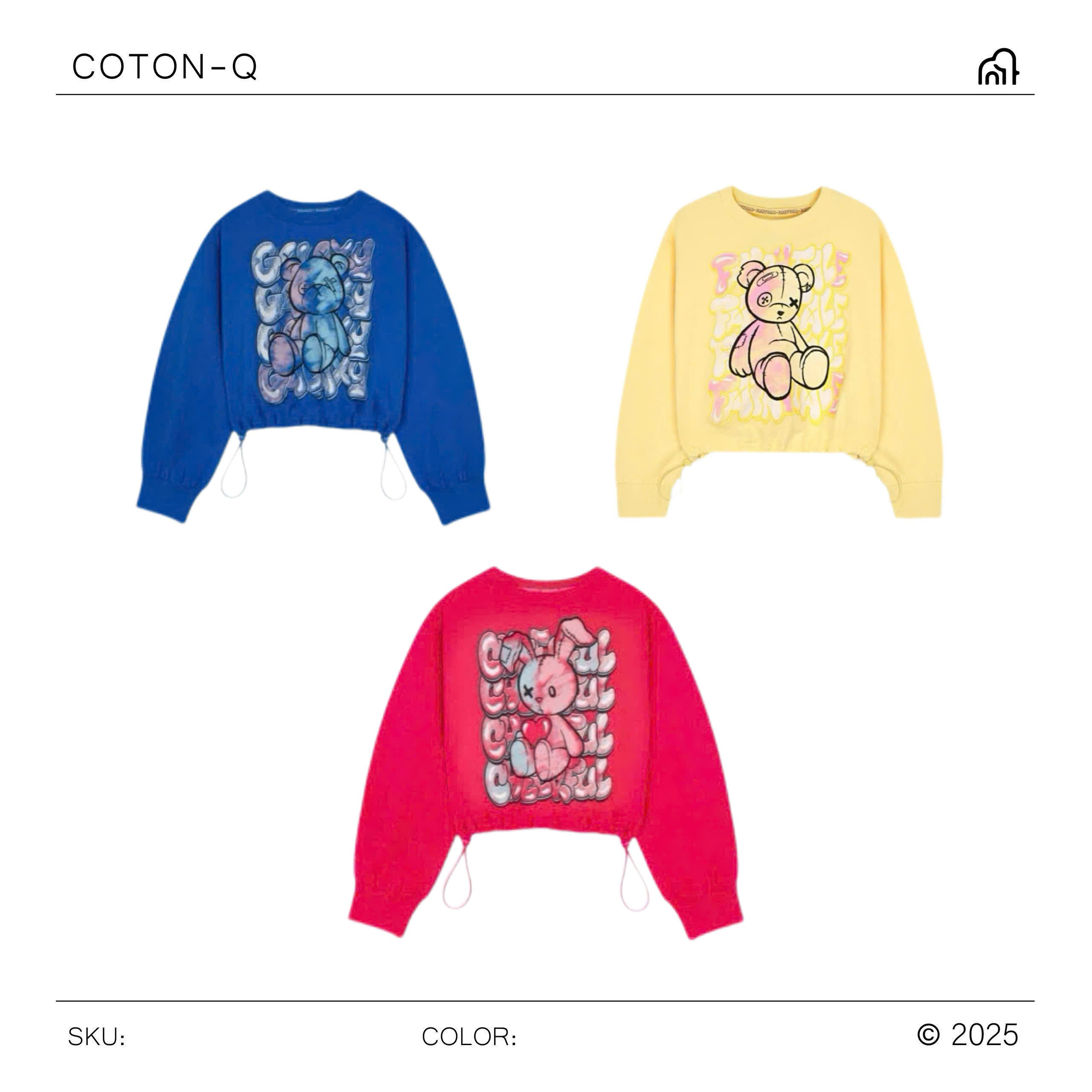 Áo tay dài rút dây xịn bé gái ( VÀNG )_thumbnail_9