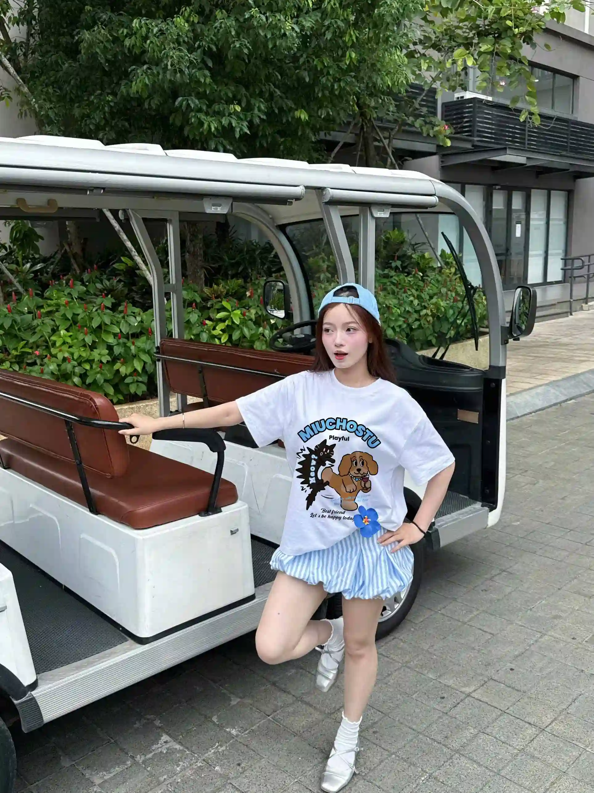 Áo thun boxy streetwear hình cún Miucho 3192_thumbnail_4