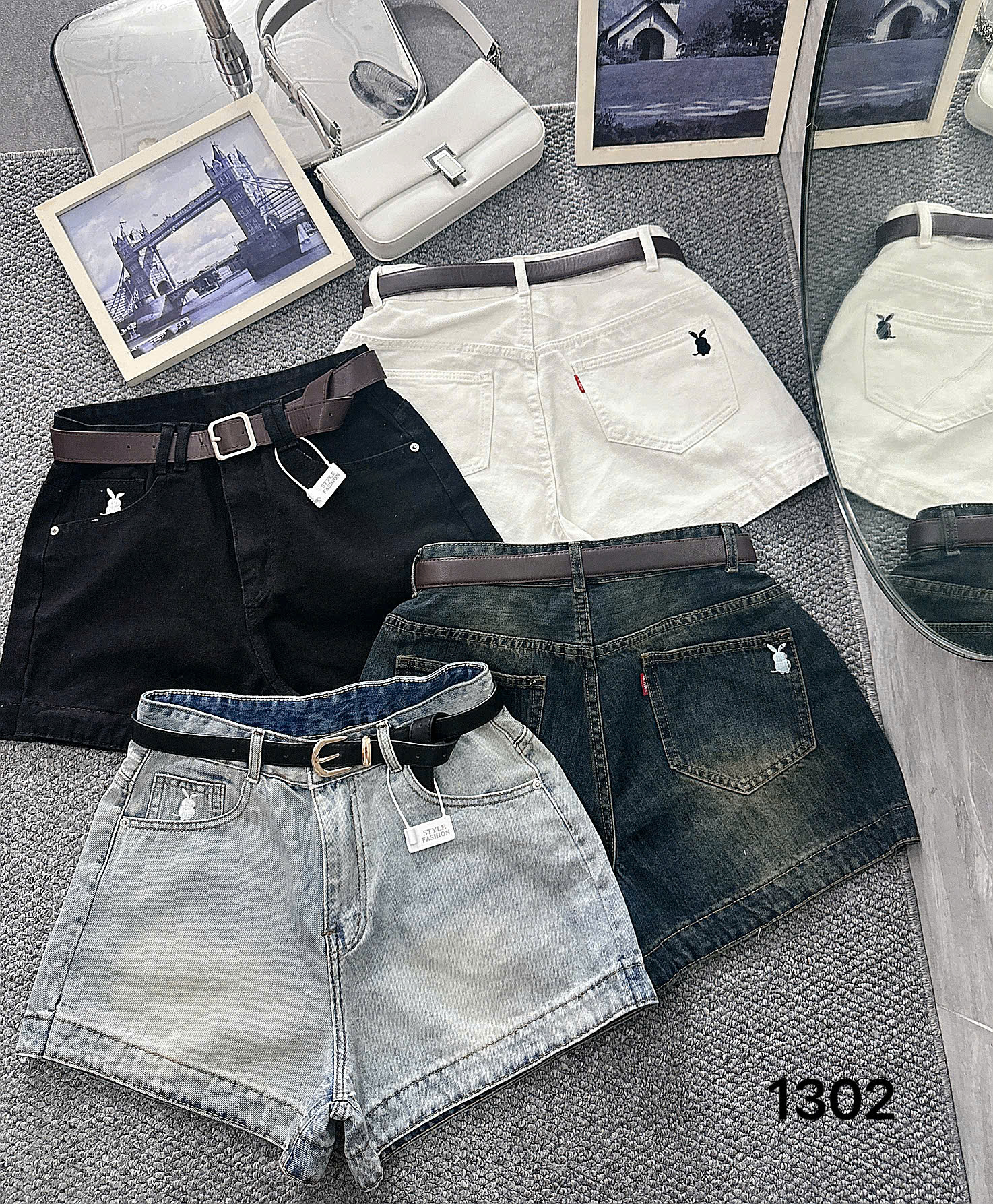 Quần short jean thêu thỏ kiểu bigsize QSJ1302 dành cho nàng béo mập từ 55-90kg_thumbnail_16