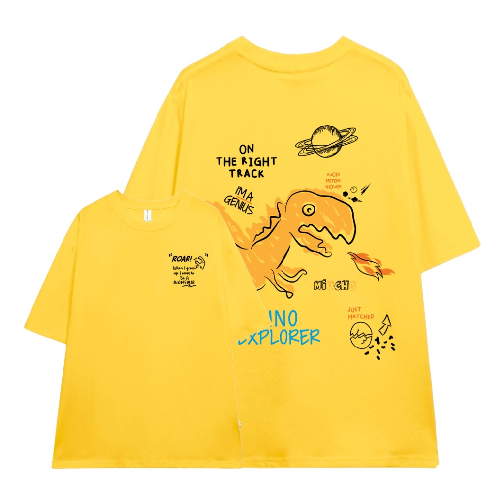 Áo thun nam form rộng ATD1137 Miucho Man tay ngắn áo phông cổ tròn in mix_thumbnail_0