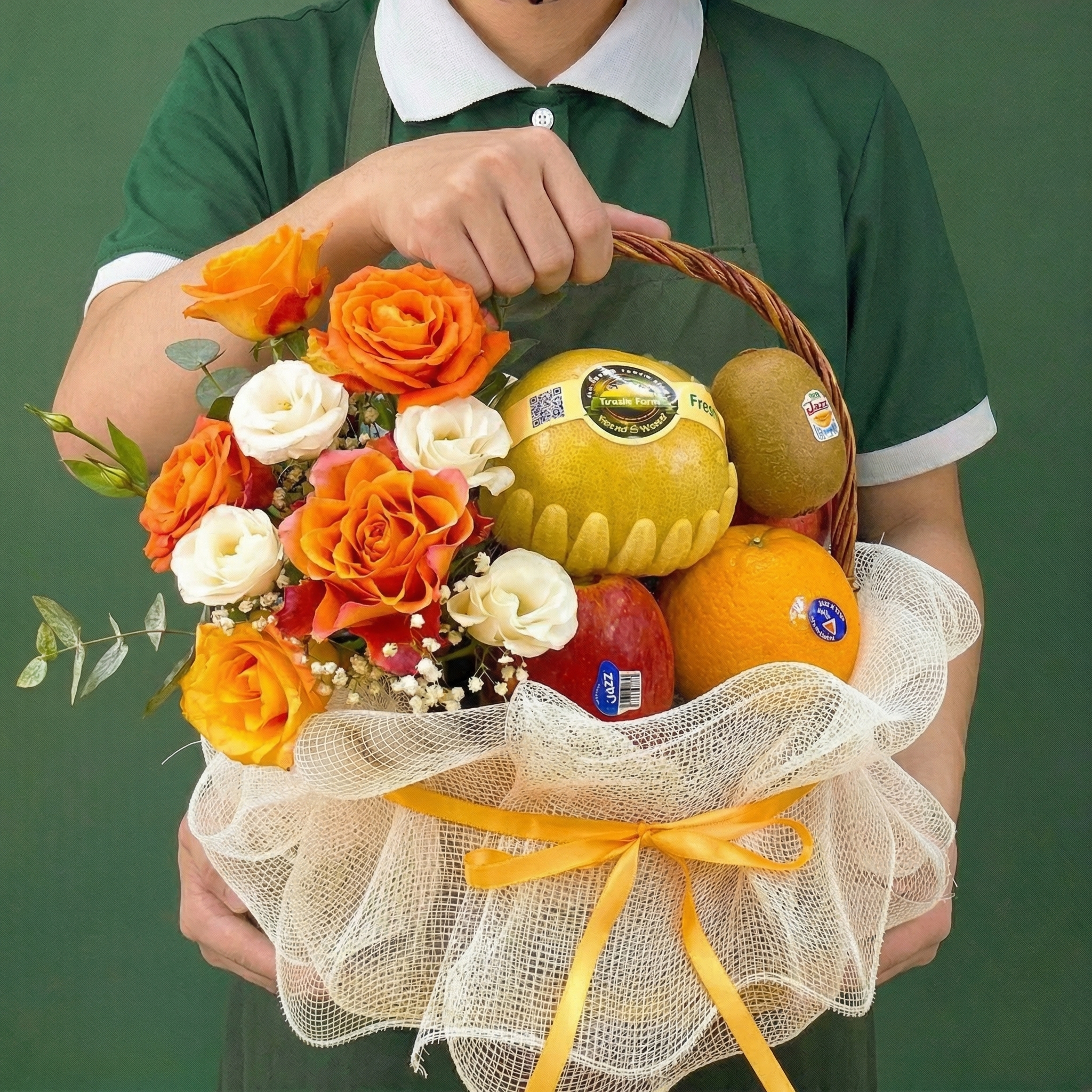 Giỏ hoa trái cây tân gia - GH7501