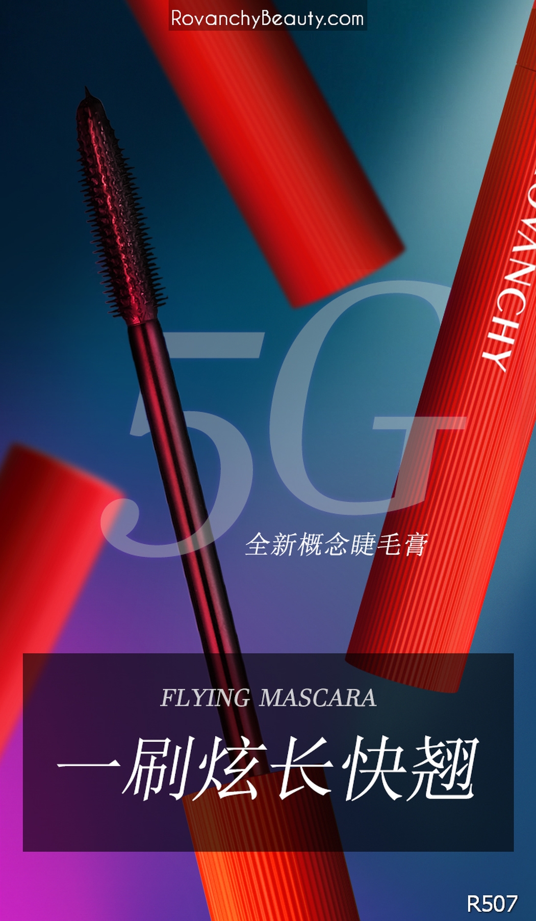 Mascara Dài Mi R507 ROVANCHY 5G - Công Nghệ Mới, Dài Mi, Không Vón Cục -_thumbnail_2