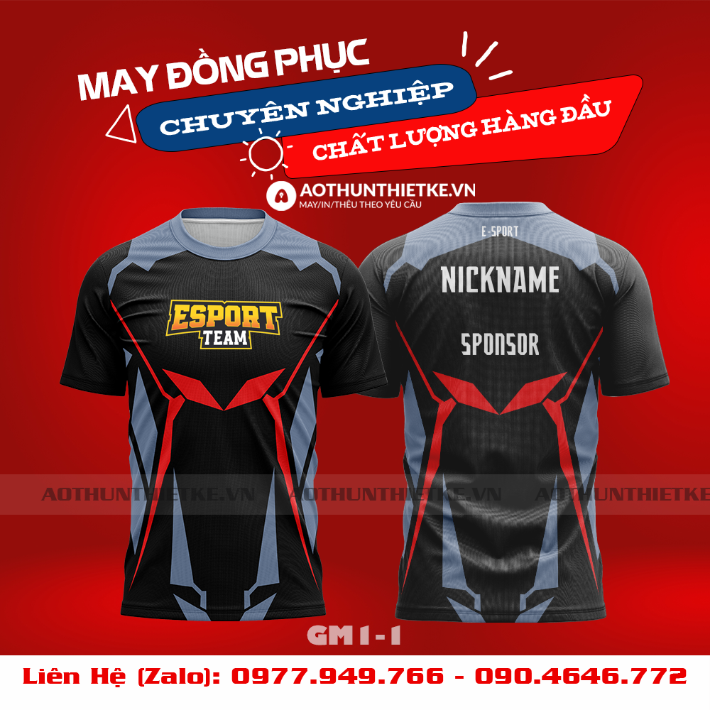 Mẫu Áo Game Thủ Esports Thiết Kế - TKGM81