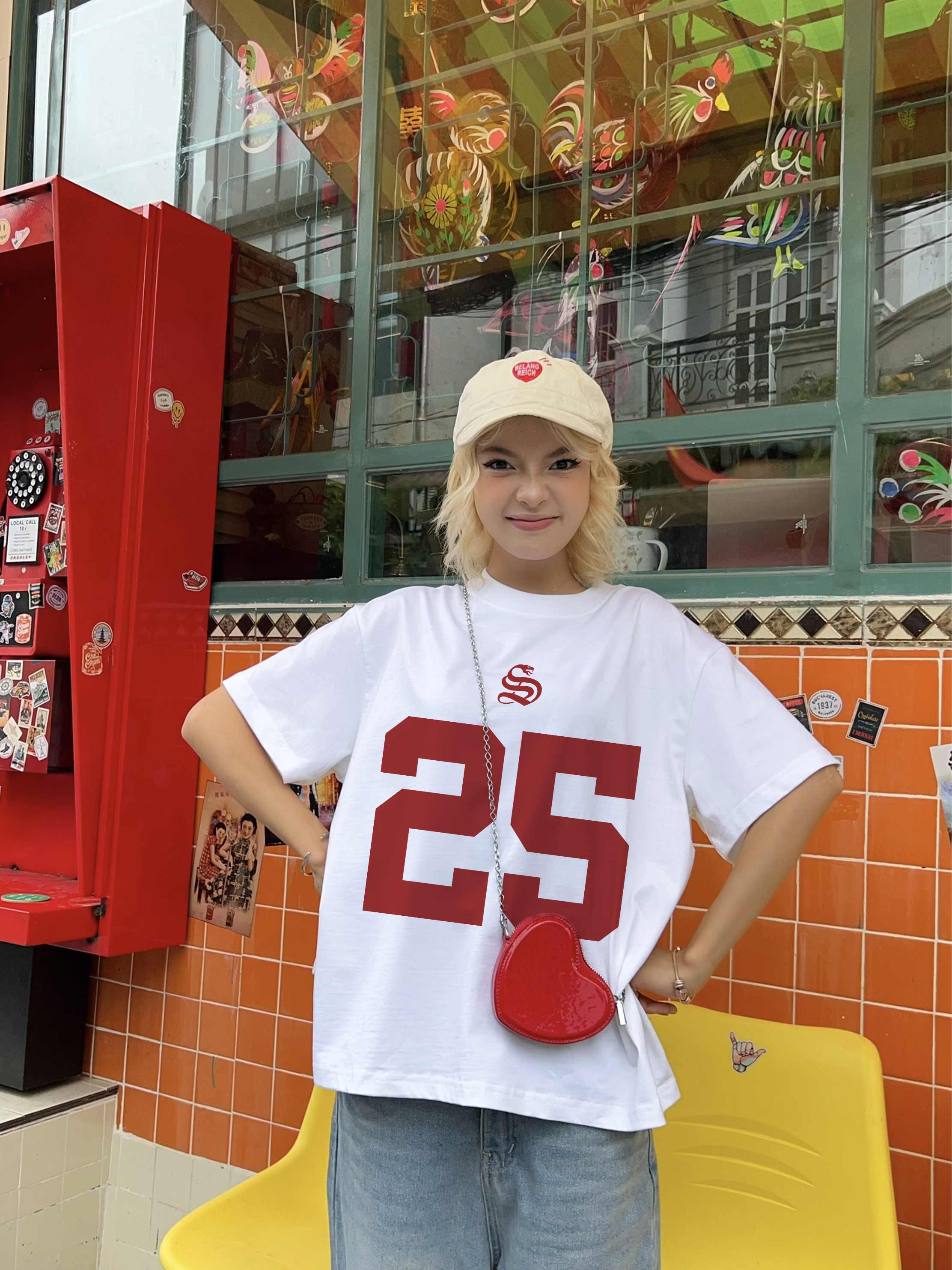 Áo thun tết local brand form boxy chất vải cotton 2C 250GSM đứng form AXD1738 Miucho in mix_thumbnail_2