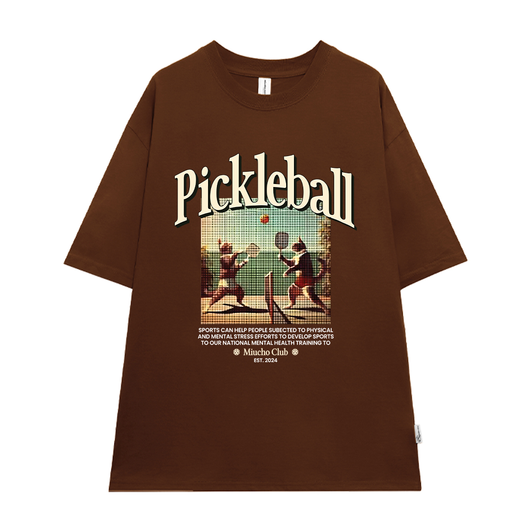 Áo thun nữ form rộng PICKLEBALL ATD1598 Miucho vải cotton 4 chiều thoáng mát cổ tròn in mix_thumbnail_9