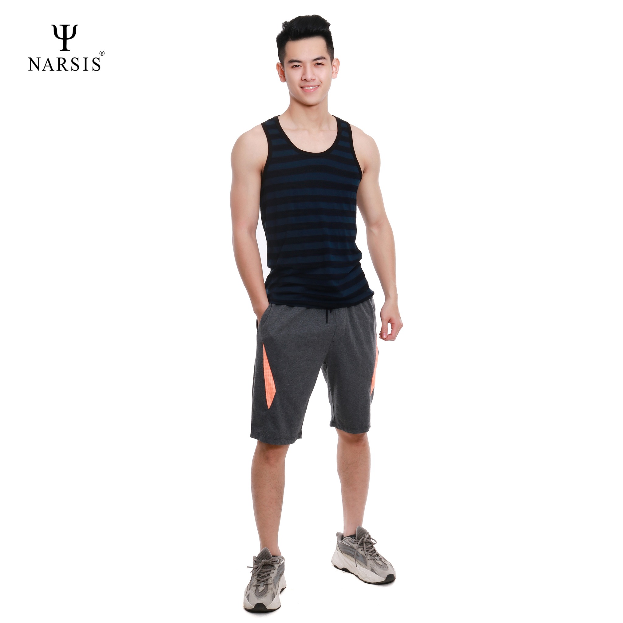 ÁO MAY Ô NAM NMS1250 NARSIS VẢI COTTON MỀM MẠI, CO GIÃN TỐT, VẢI THOẢI MÁI VẬN ĐỘNG, HÚT ẨM TỐT_thumbnail_2