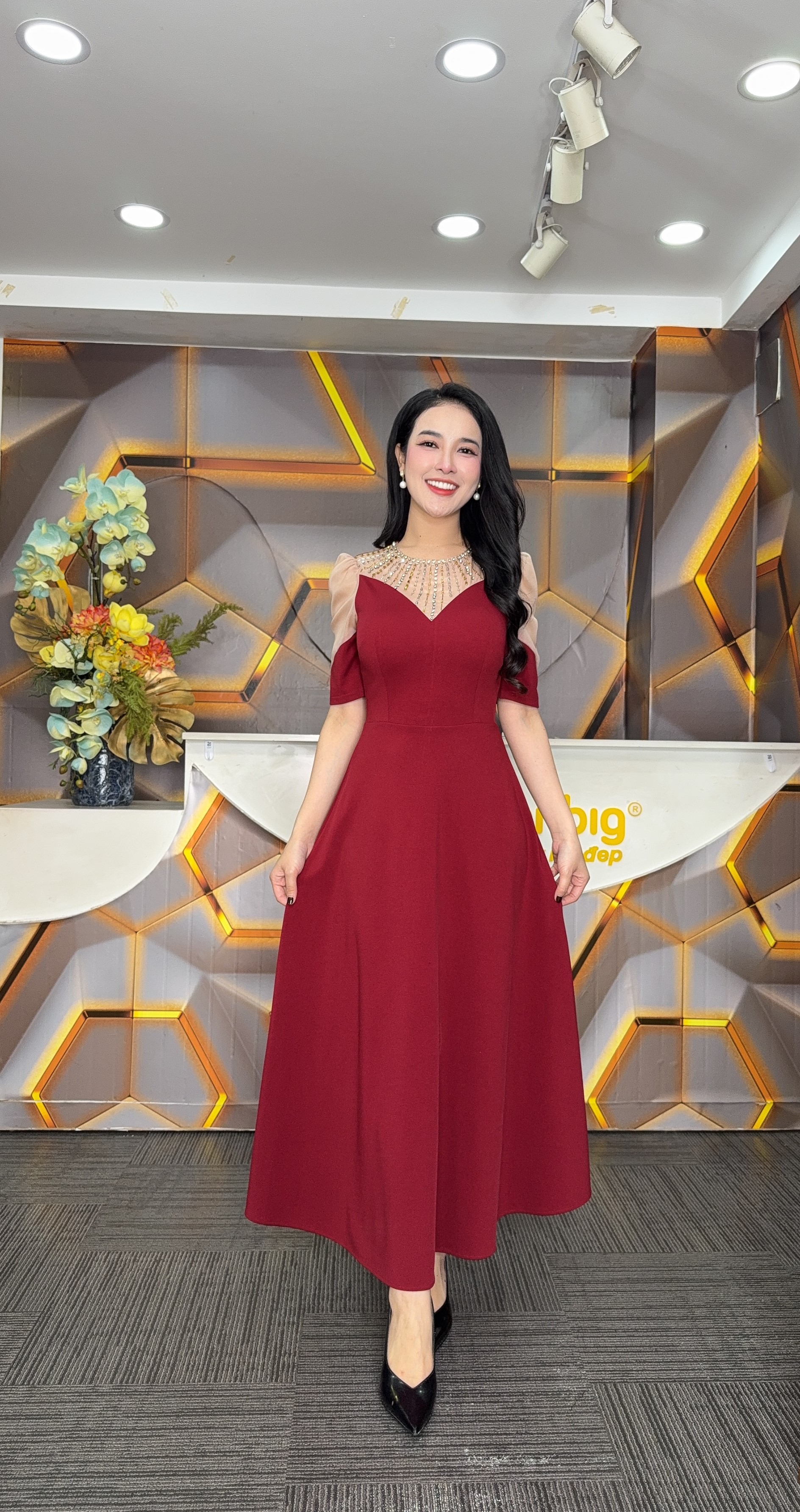Đầm xòe - Y1853 - Thương hiệu Zonbig_thumbnail_1