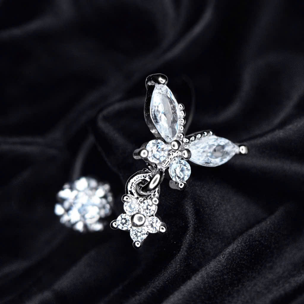 Septum bướm trắng rơi hoa rơi