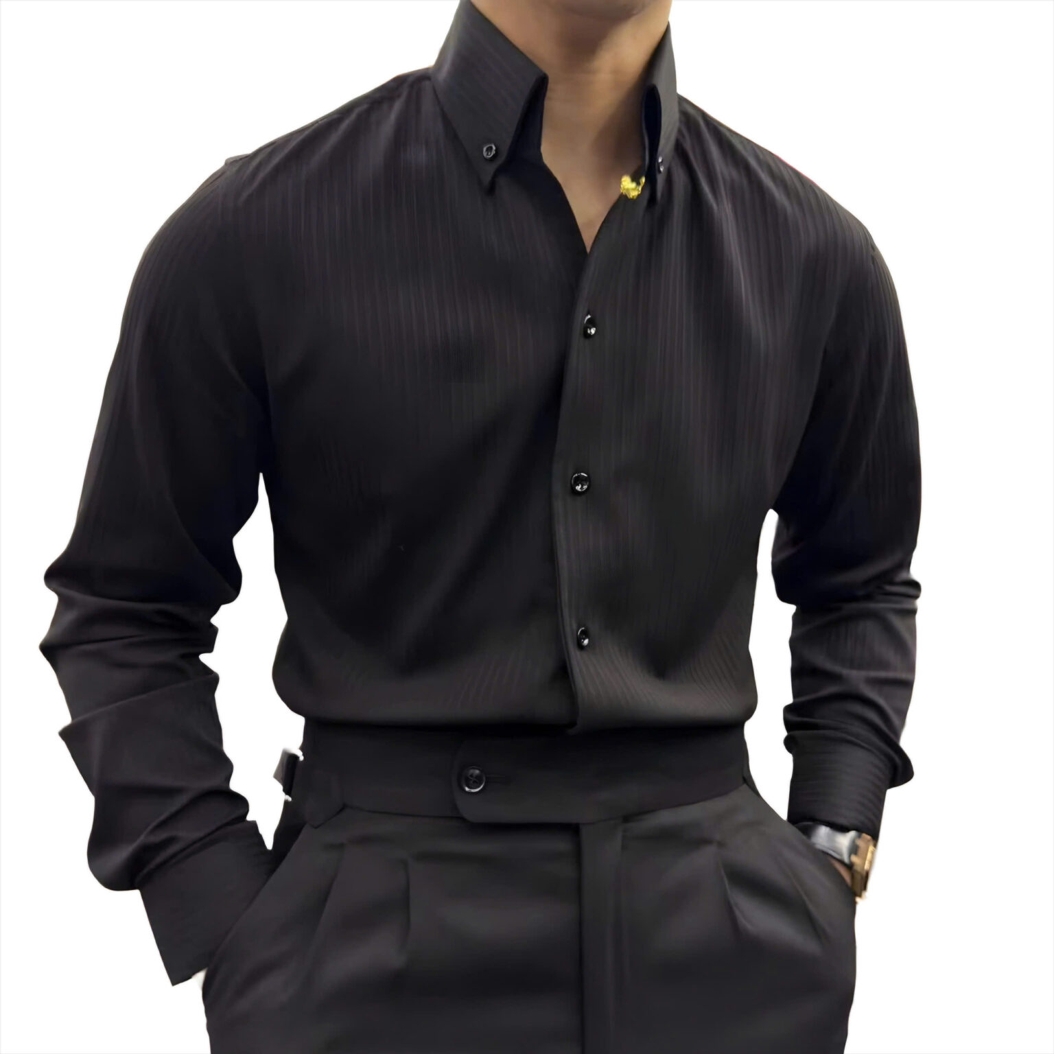 Sơ Mi Button Down Sọc Tiger Pin_thumbnail_14