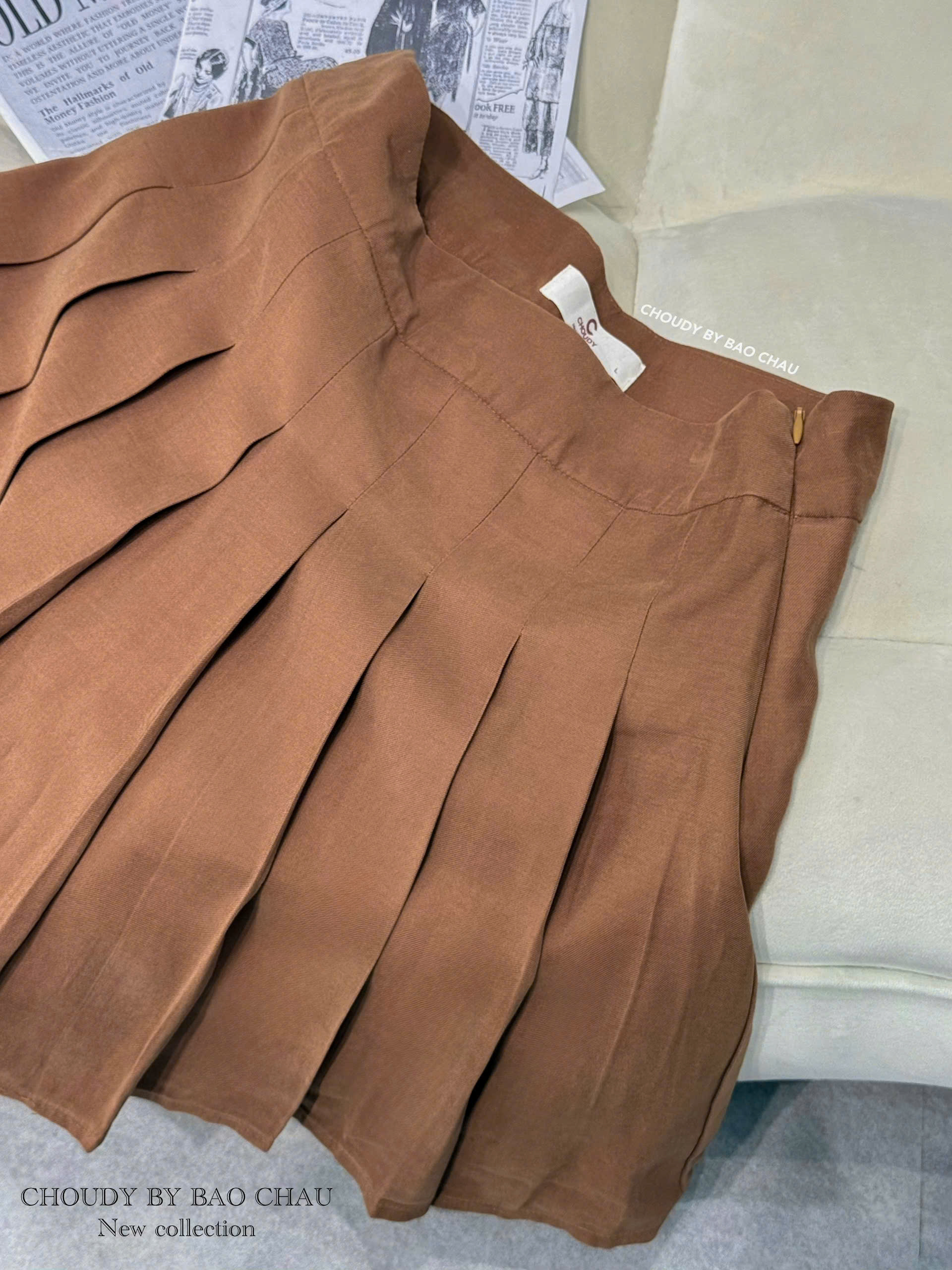 U295 CHÂN VÁY XẾP LY NÂU_thumbnail_1