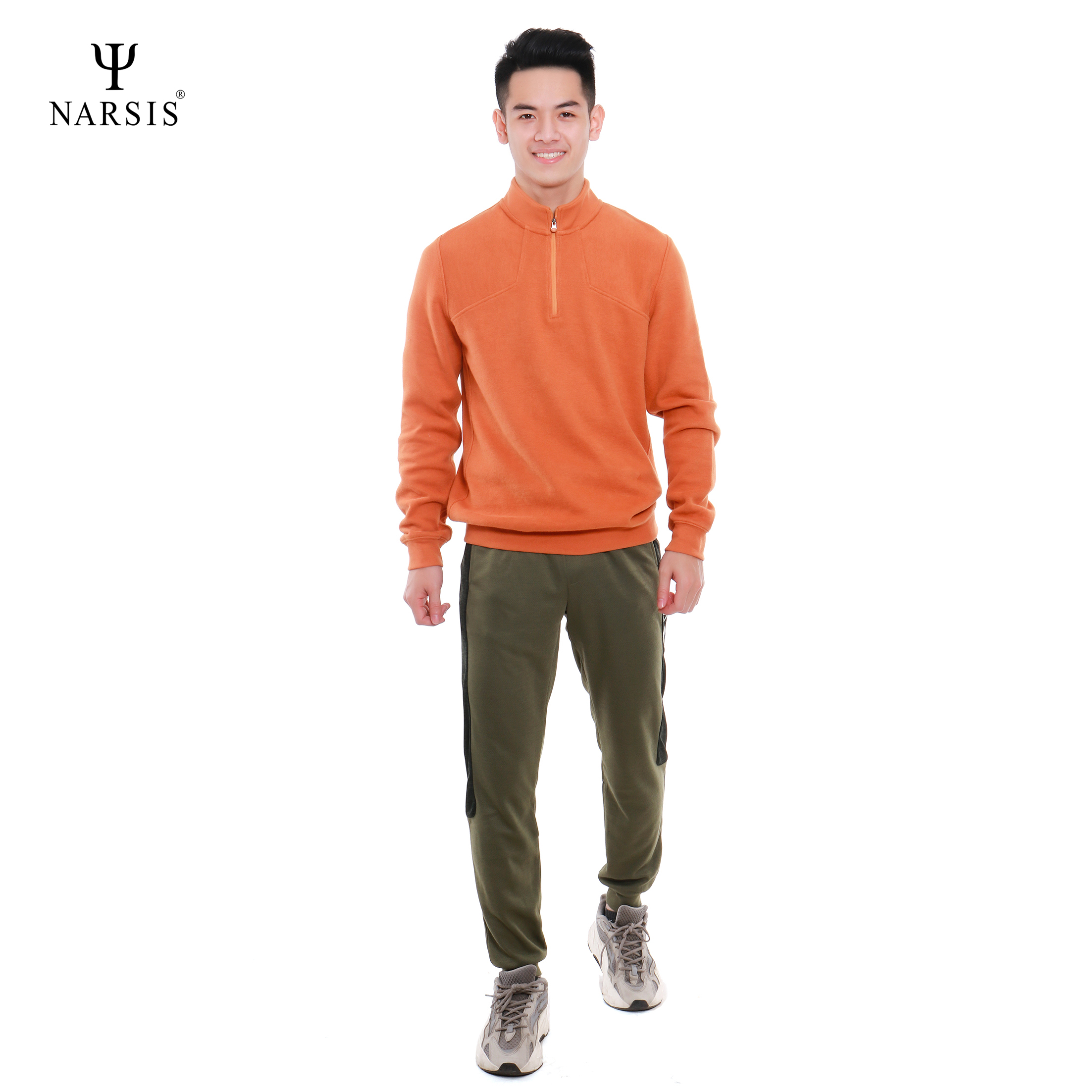 ÁO THU ĐÔNG NAM D6078 NARSIS VẢI LEN COTTON ẤM ÁP, THOÁNG MÁT, GIỮ ẤM TỐT, MỀM MẠI_thumbnail_2