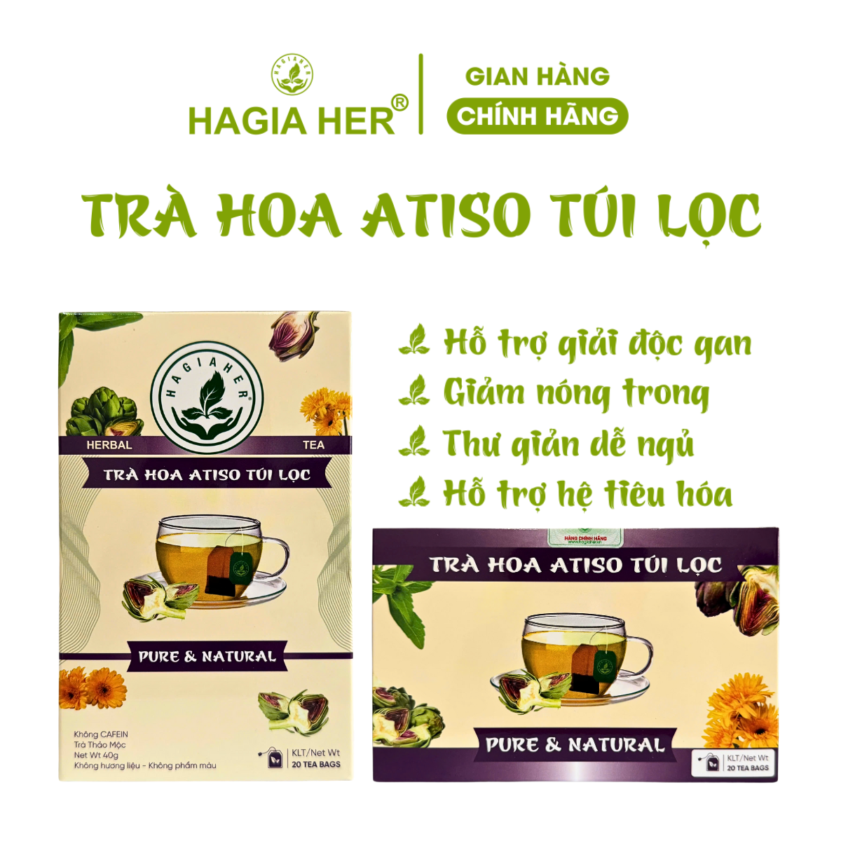 TRÀ HOA ATISO TÚI LỌC