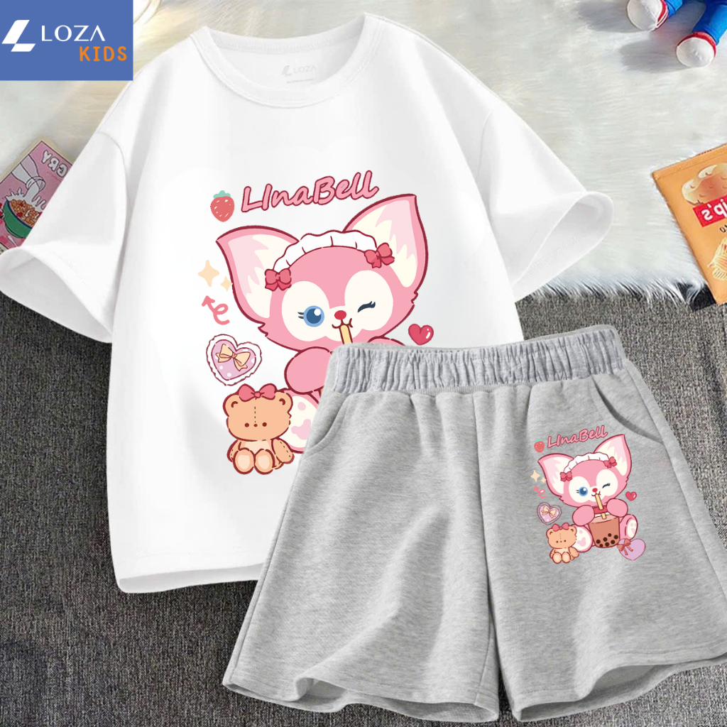 Đồ bộ bé gái in hình LinaBell - Loza SB227